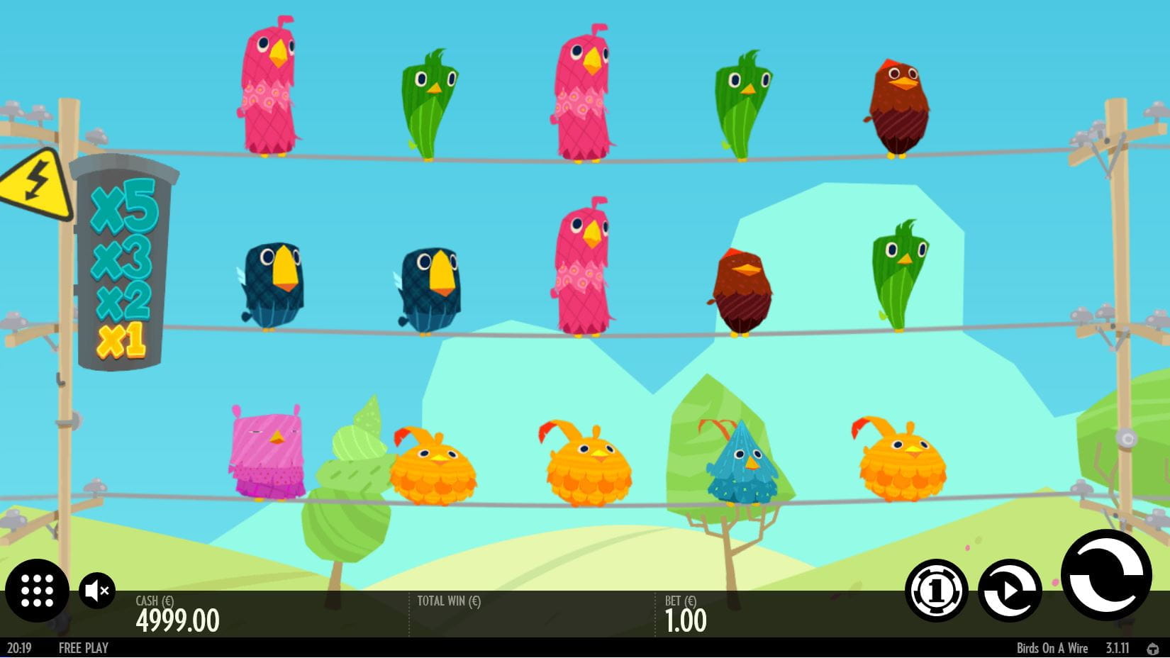 Birds on a Wire Online Spielautomat