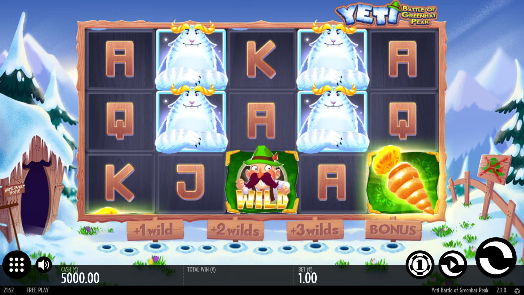 Yeti Battle of Greenhat Peak Online Spielautomat