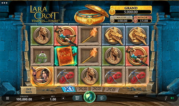 Lara Croft Temples and Tombs Online Spielautomat