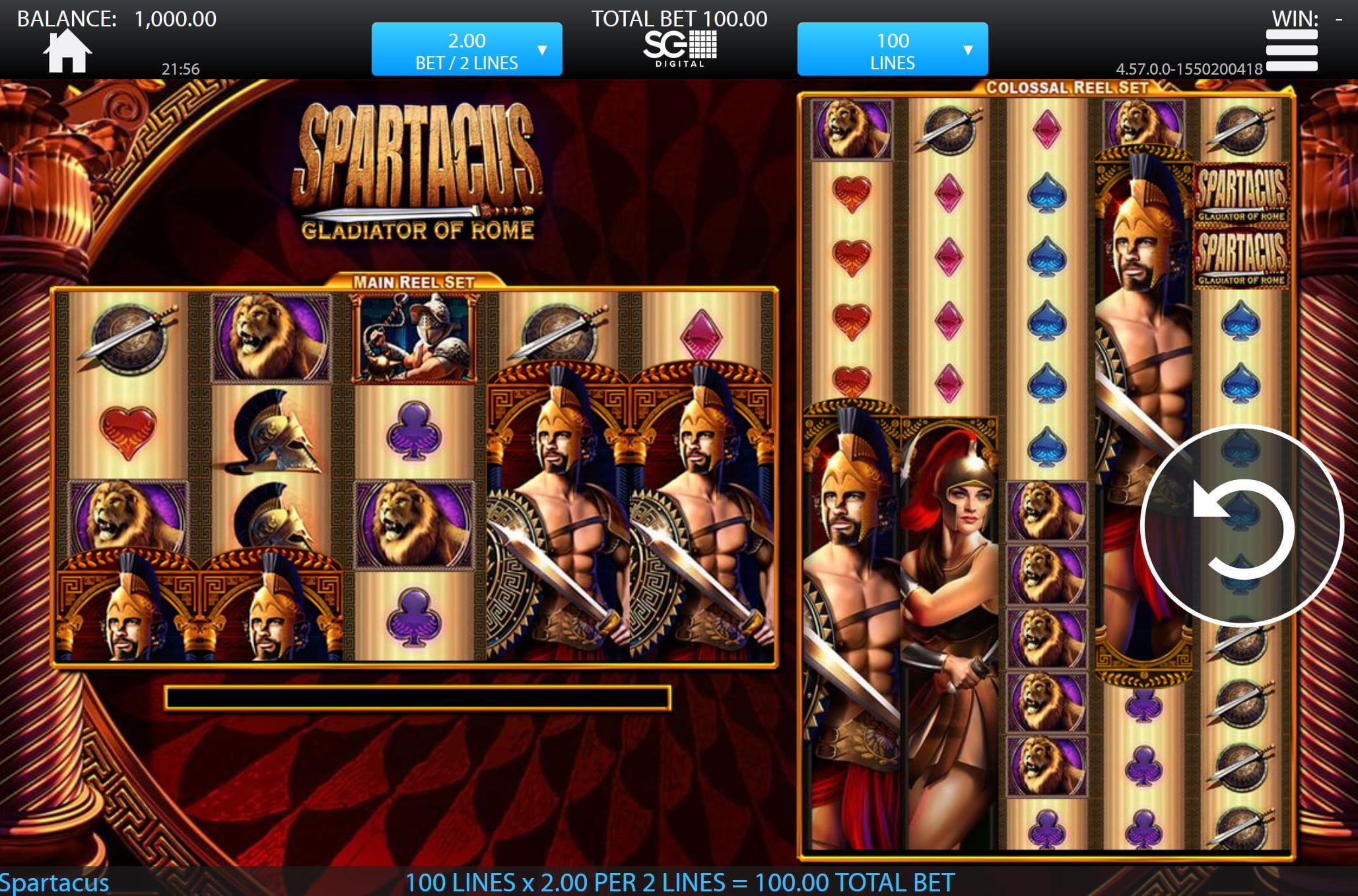 Spartacus Spielautomat