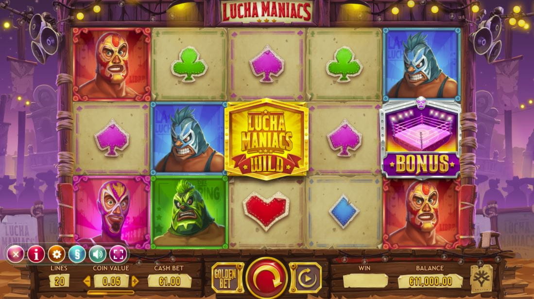 Lucha Maniacs Spielautomat