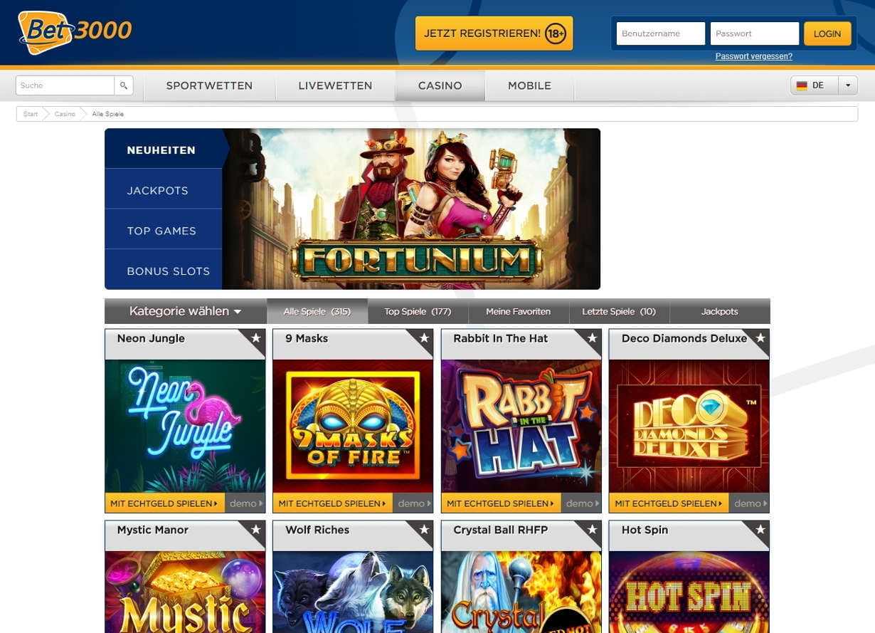 Bet3000 Online Casino Bet3000 Online Casino